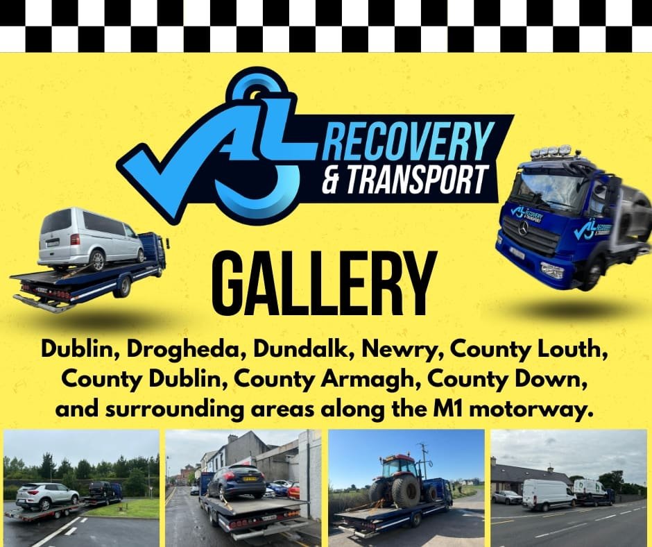 Real vehicle recovery and transport by AL Recovery & Transport across Dublin, Louth, and the M1 motorway
