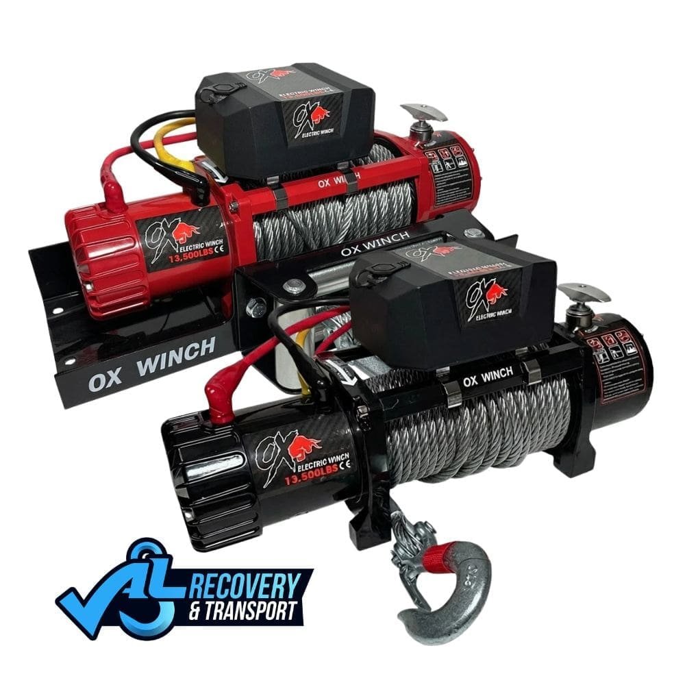 13,500lb Wireless Recovery Winch | Steel Rope Recovery Winch Ireland 1 OX 13500lb wireless recovery winch