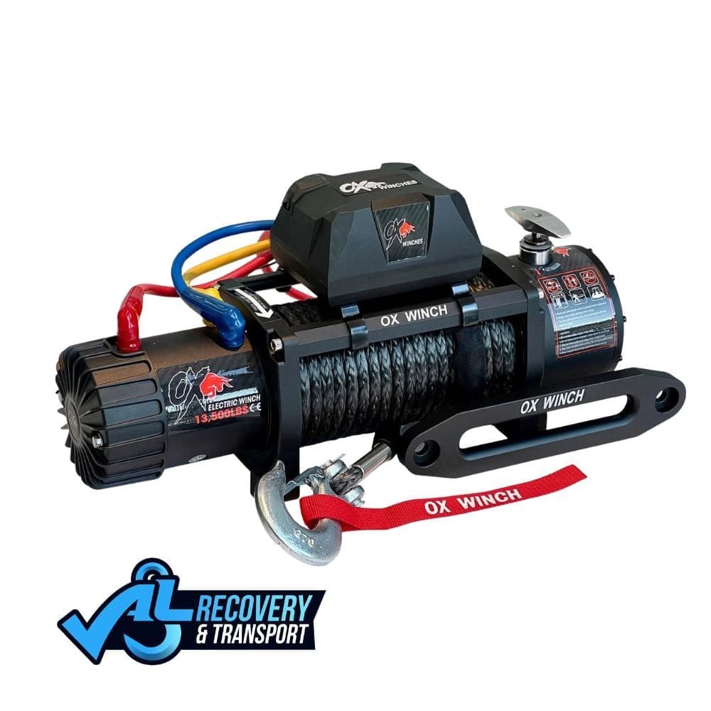 13,500lb Synthetic Recovery Winch Black