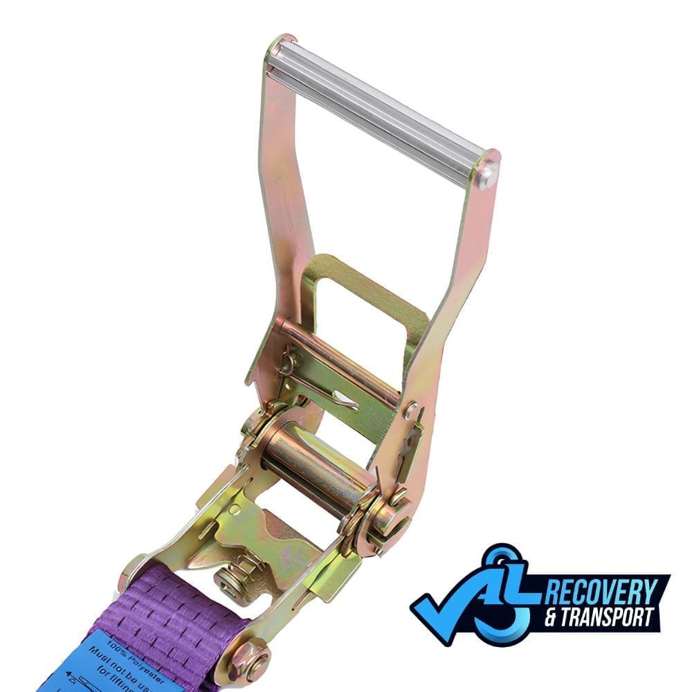 Purple Recovery Ratchet Straps 5000kg Heavy Duty (Set of 4) 3 Purple Recovery Ratchet Straps Set of 4 3